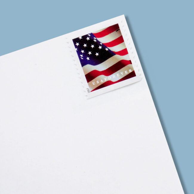 2017 US Flags First Class Forever Postage Stamps, Ideal for Stamp Collectors & Gifting