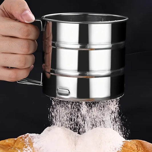Stainless Steel Flour Icing Sugar Sifter Sieve Strainer