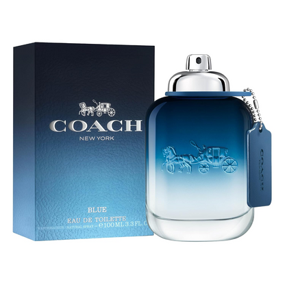 Coach Blue Eau De Toiletter Spray, Cologne for Men 3.3 oz