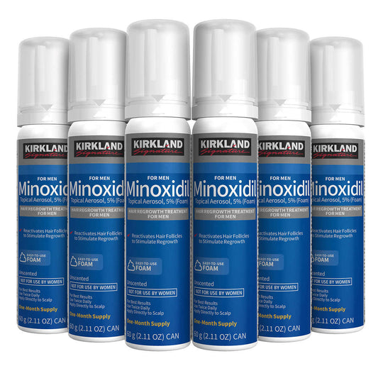Kirkland Minoxidil 5% Foam Men Hair Regrowth Hair Loss Treatment 6 Months Supply