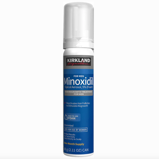 Kirkland Minoxidil 5% Foam Men Hair Regrowth Hair Loss Treatment 1 Month Supply