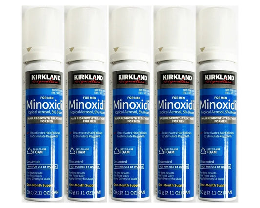 Kirkland Minoxidil 5% Foam Men Hair Regrowth Hair Loss Treatment 5 Months Supply