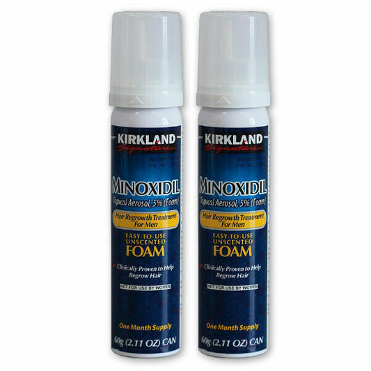 Kirkland Minoxidil 5% Foam Men Hair Regrowth Hair Loss Treatment 2 Months Supply